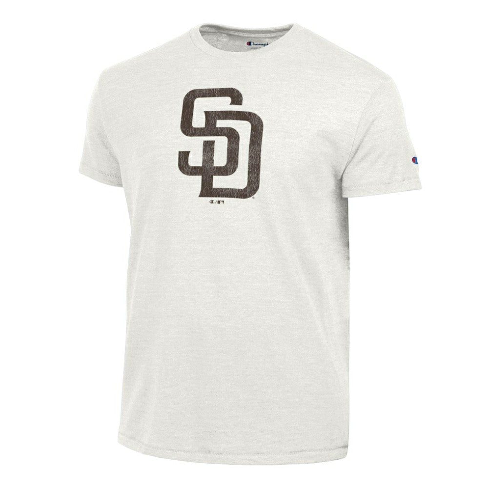 San Diego Padres Champion Tri-Blend T-Shirt - Heather White - MLB Discount
