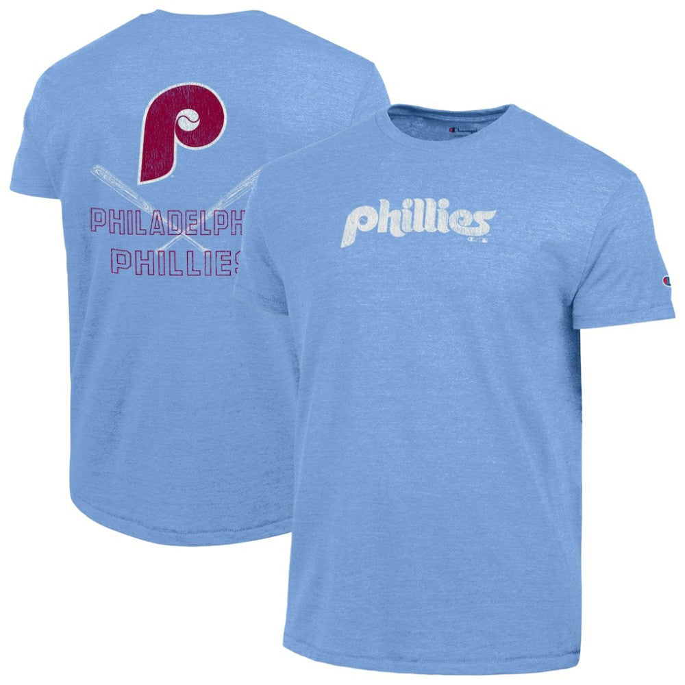 Philadelphia Phillies Champion Tri-Blend T-Shirt - Light Blue - MLB Online