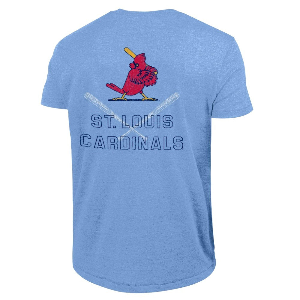 St. Louis Cardinals Champion Tri-Blend T-Shirt - Heather Light Blue - MLB on Sale