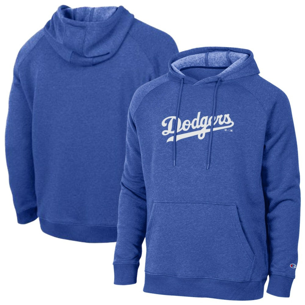 Los Angeles Dodgers Champion Triumph Tri-Blend Raglan Hoodie - Royal - MLB Discount