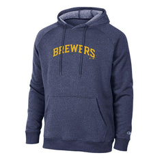 Milwaukee Brewers Champion Triumph Tri-Blend Raglan Hoodie - Navy - MLB Lifestyle