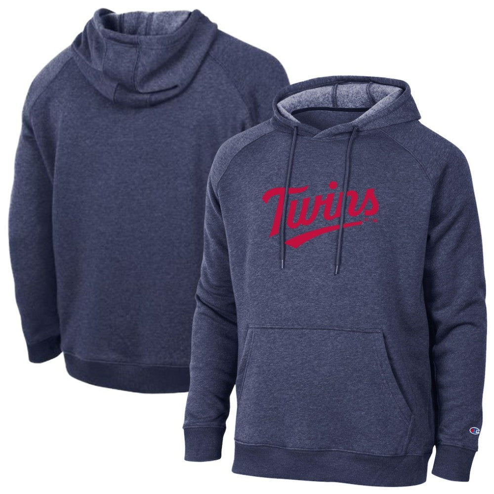 Minnesota Twins Champion Triumph Tri-Blend Raglan Hoodie - Navy - MLB Online