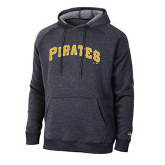 Pittsburgh Pirates Champion Triumph Tri-Blend Raglan Hoodie - Black - MLB on Sale
