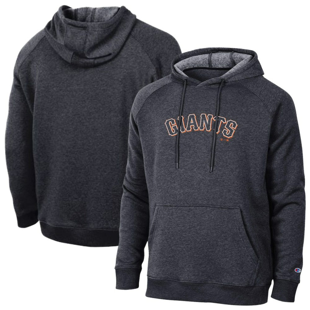 San Francisco Giants Champion Triumph Tri-Blend Raglan Hoodie - Black - MLB Sale