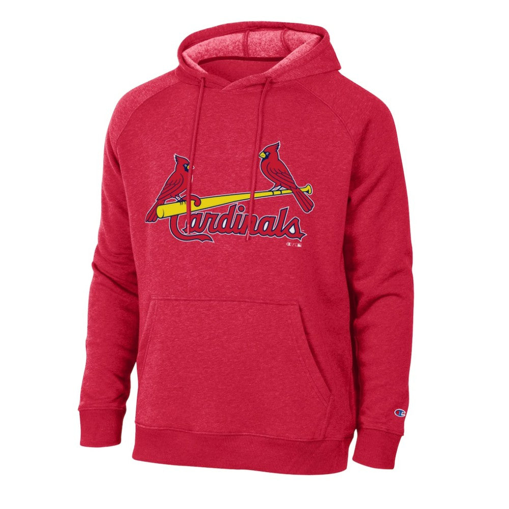 St. Louis Cardinals Champion Triumph Tri-Blend Raglan Hoodie - Red - MLB Online