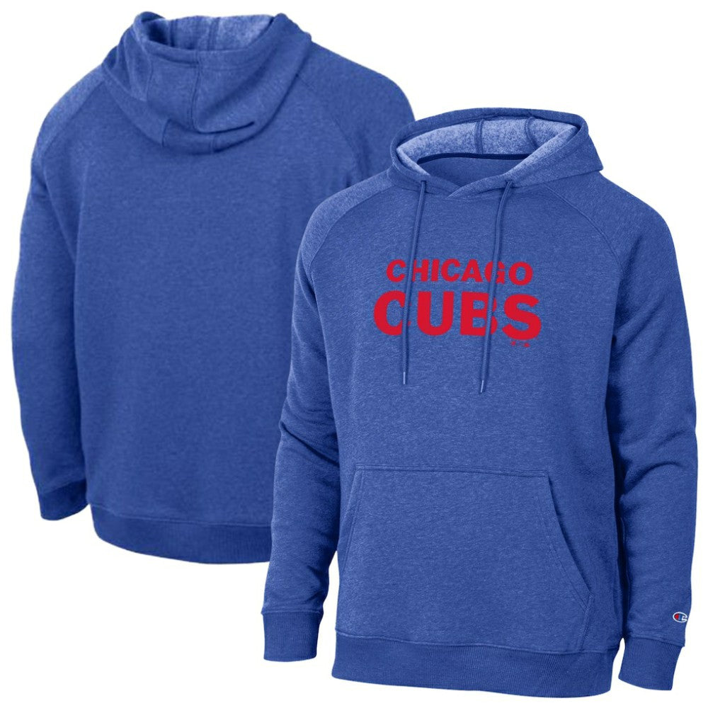 Chicago Cubs Champion Triumph Tri-Blend Raglan Hoodie - Royal - MLB Discount