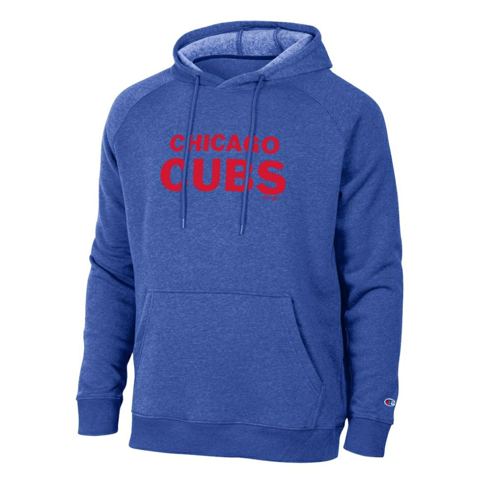 Chicago Cubs Champion Triumph Tri-Blend Raglan Hoodie - Royal - MLB Discount