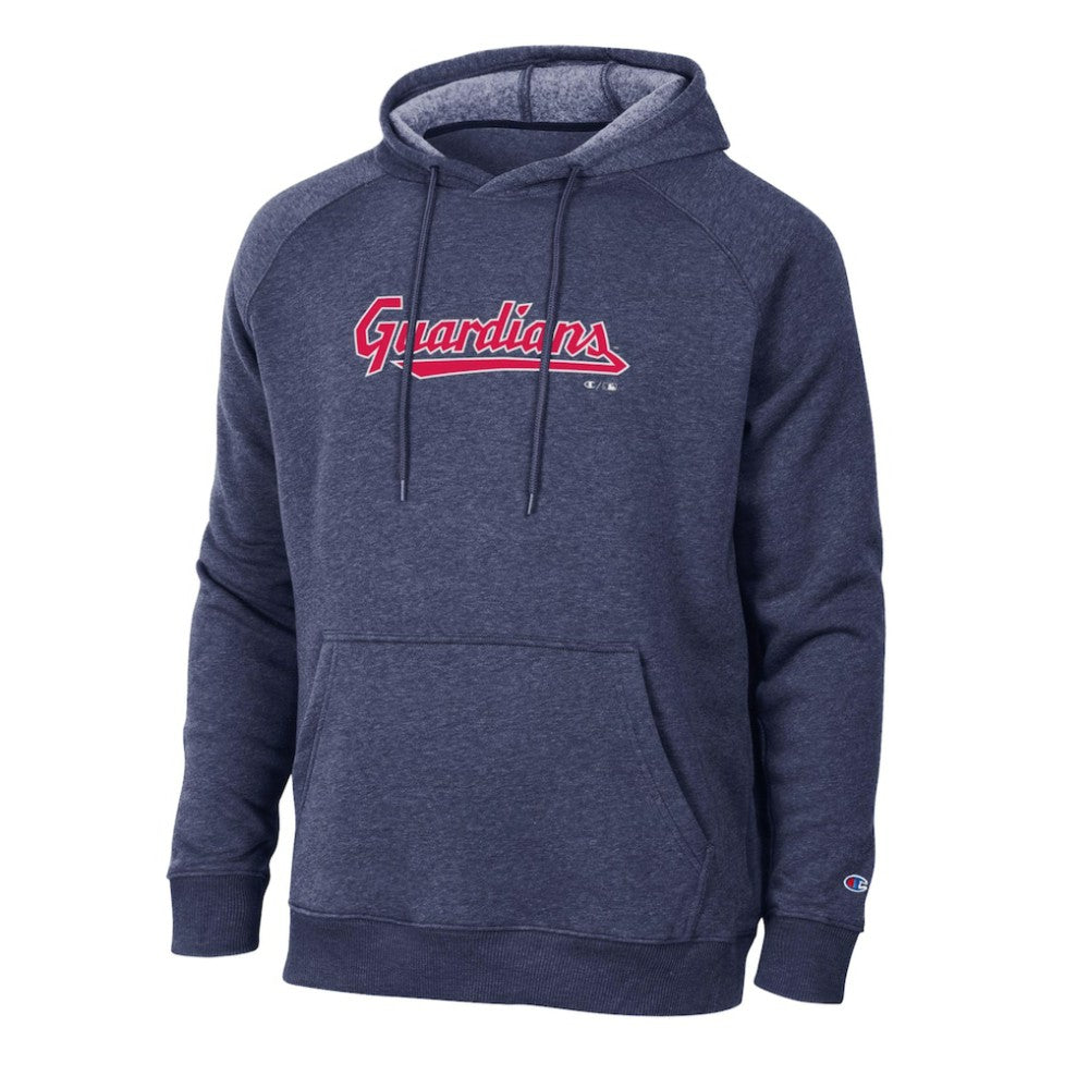 Cleveland Guardians Champion Triumph Tri-Blend Raglan Hoodie - Navy - MLB Online