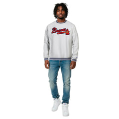 Atlanta Braves Champion Reverse Weave Sweatshirt - Heather Gray - MLB on Sale