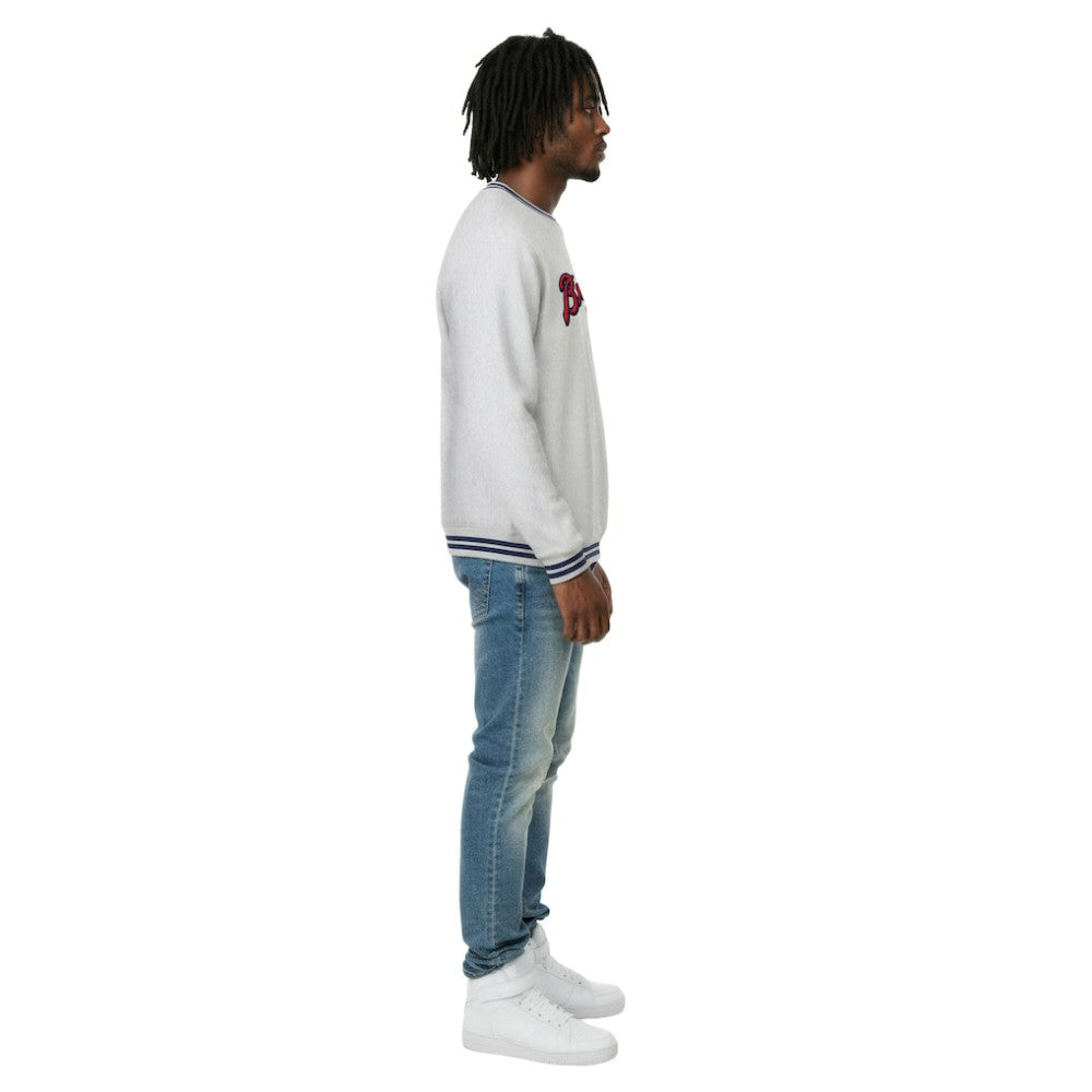Atlanta Braves Champion Reverse Weave Sweatshirt - Heather Gray - MLB on Sale