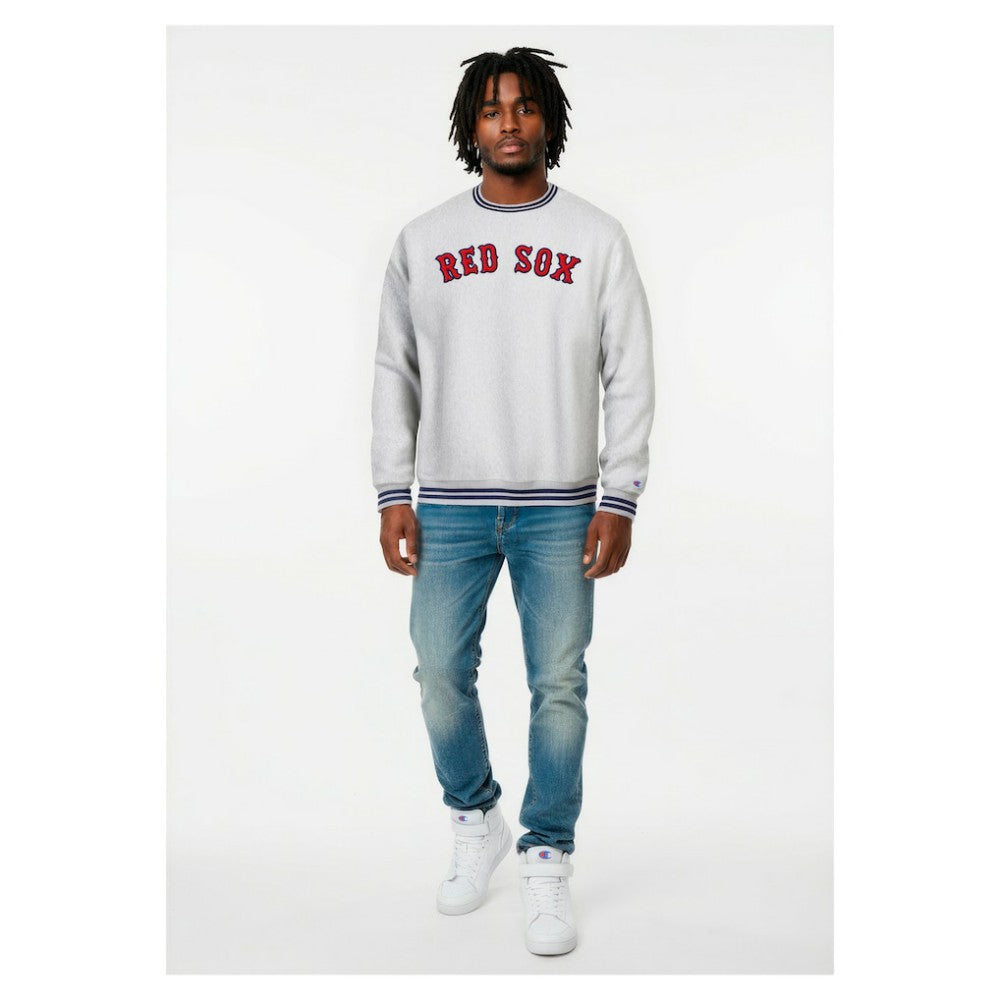 Boston Red Sox Champion Reverse Weave Sweatshirt - Heather Gray - MLB Discount