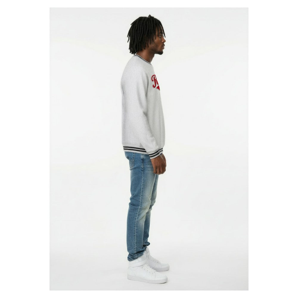 Cincinnati Reds Champion Reverse Weave Sweatshirt - Heather Gray - MLB Sale