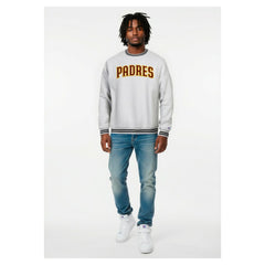 San Diego Padres Champion Reverse Weave Sweatshirt - Heather Gray - MLB Lifestyle