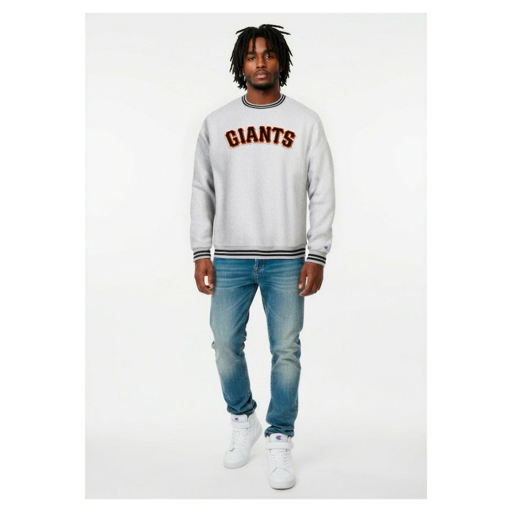San Francisco Giants Champion Reverse Weave Sweatshirt - Heather Gray - MLB Lifestyle