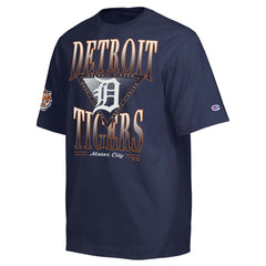 Detroit Tigers Champion Traditions Two Locations T-Shirt - Navy - MLB on Sale