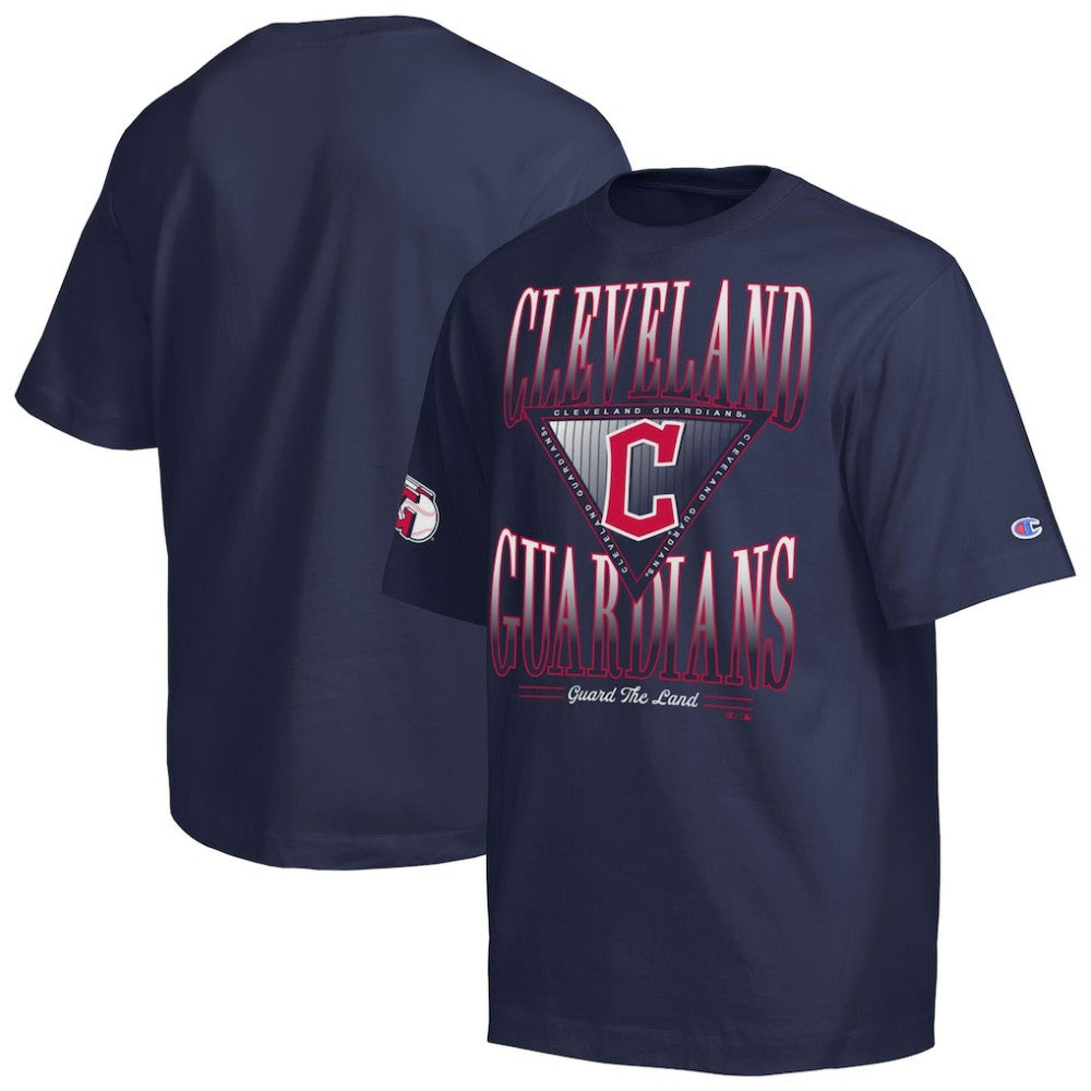 Cleveland Guardians Champion Traditions Two Locations T-Shirt - Navy - MLB Sale