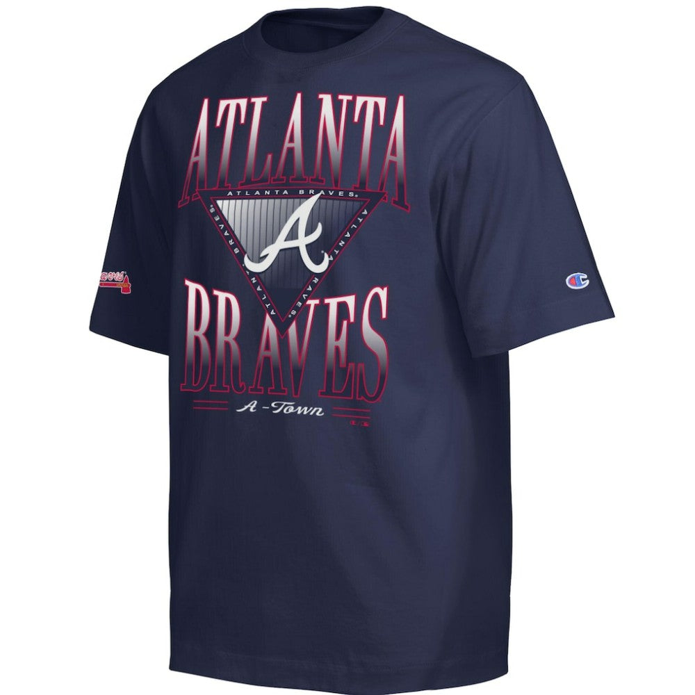 Atlanta Braves Champion Traditions Two Locations T-Shirt - Navy - MLB on Sale
