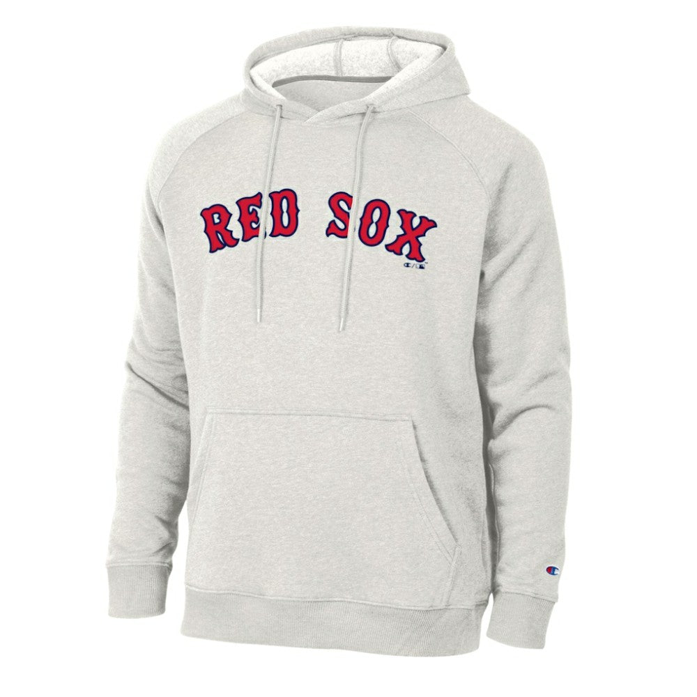 Boston Red Sox Champion Triumph Tri-Blend Raglan Hoodie - Heathered Core Ultra Light Grey - MLB Lifestyle