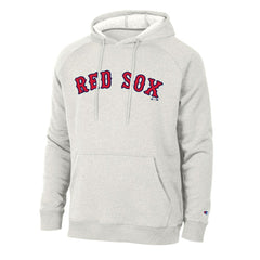 Boston Red Sox Champion Triumph Tri-Blend Raglan Hoodie - Heathered Core Ultra Light Grey - MLB Lifestyle