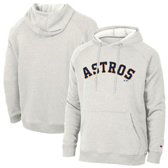 Houston Astros Champion Triumph Tri-Blend Raglan Hoodie - Heathered Core Ultra Light Grey - MLB on Sale