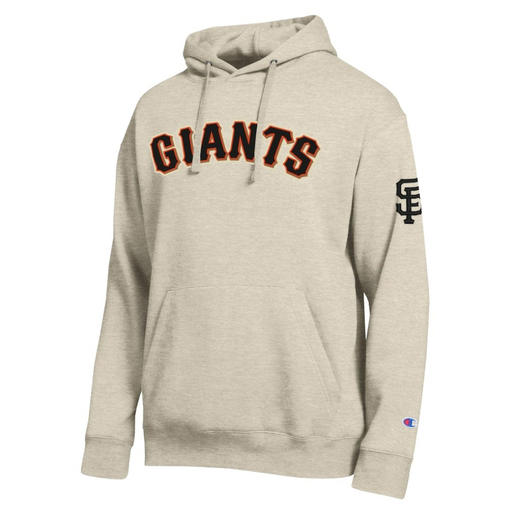 San Francisco Giants Champion All Star Chenille Patch Hoodie - Oatmeal - MLB Online