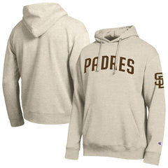 San Diego Padres Champion All Star Chenille Patch Hoodie - Oatmeal - MLB Online