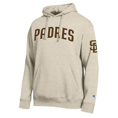 San Diego Padres Champion All Star Chenille Patch Hoodie - Oatmeal - MLB Online
