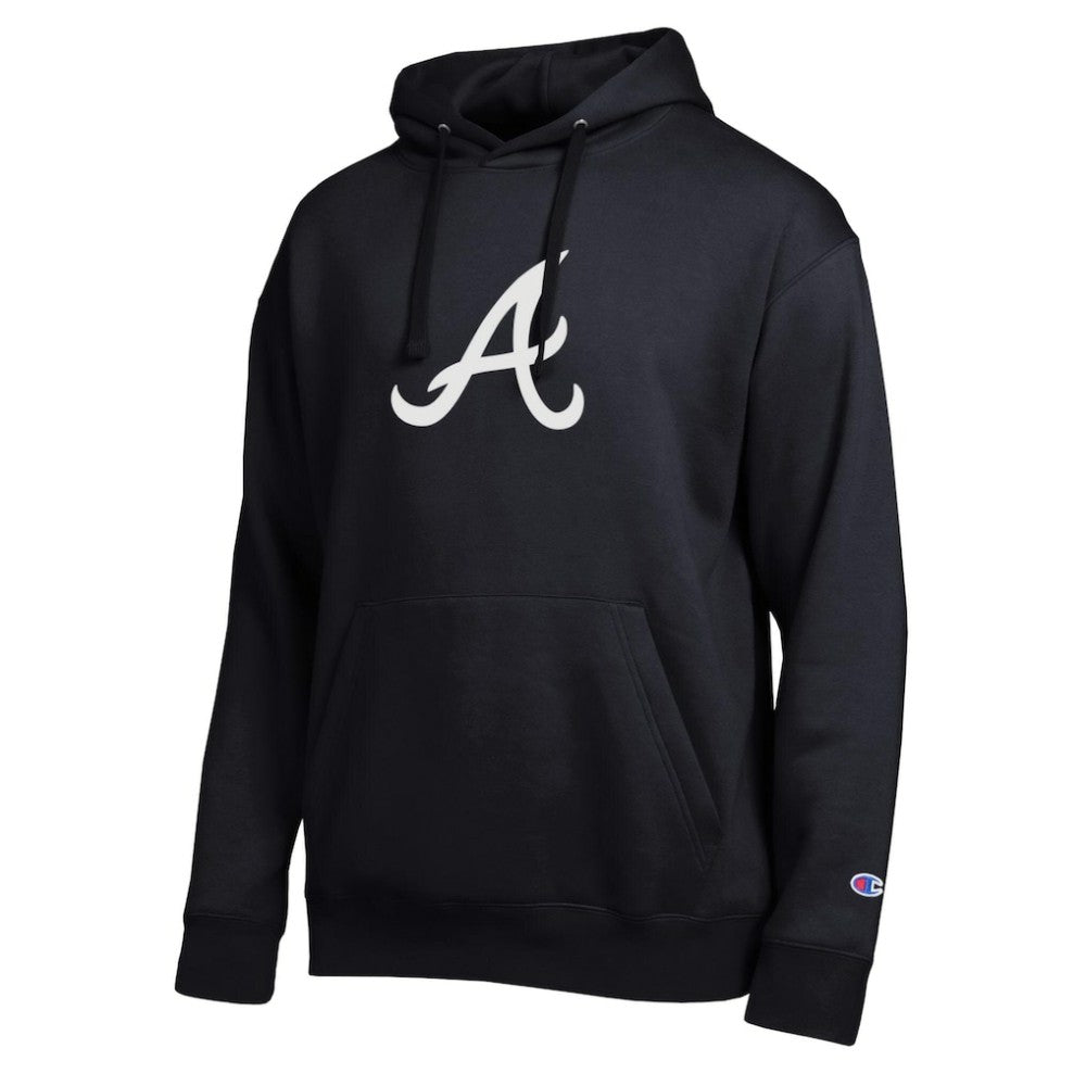 Atlanta Braves Champion All Star Embroidered Logo Hoodie - Black - MLB Lifestyle