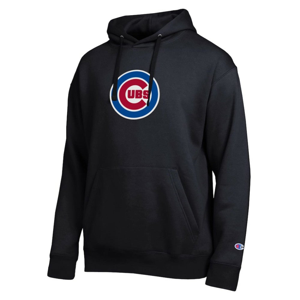 Chicago Cubs Champion All Star Embroidered Logo Hoodie - Black - MLB Discount