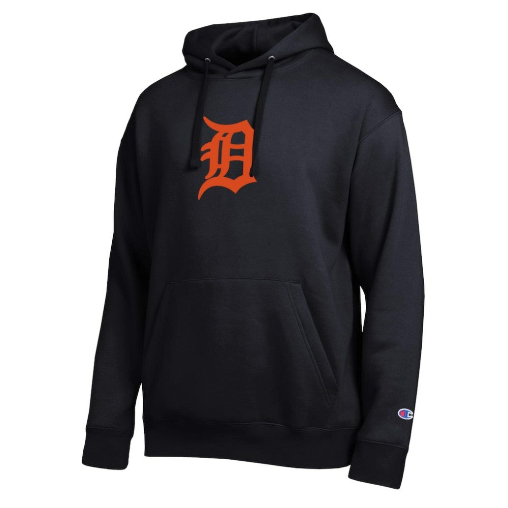 Detroit Tigers Champion All Star Embroidered Logo Hoodie - Black - MLB Lifestyle