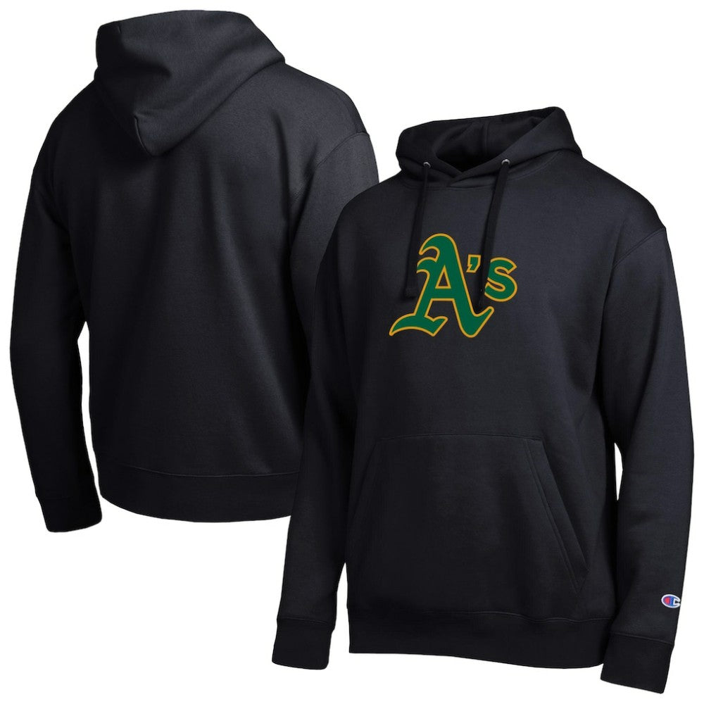 Athletics Champion All Star Embroidered Logo Hoodie - Black - MLB Online