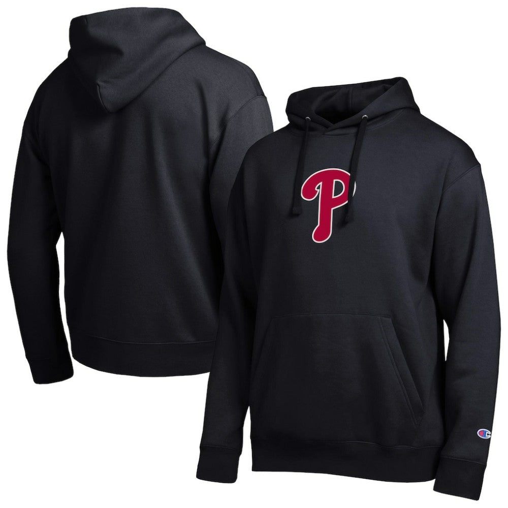 Philadelphia Phillies Champion All Star Embroidered Logo Hoodie - Black - MLB Discount