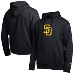San Diego Padres Champion All Star Embroidered Logo Hoodie - Black - MLB Discount