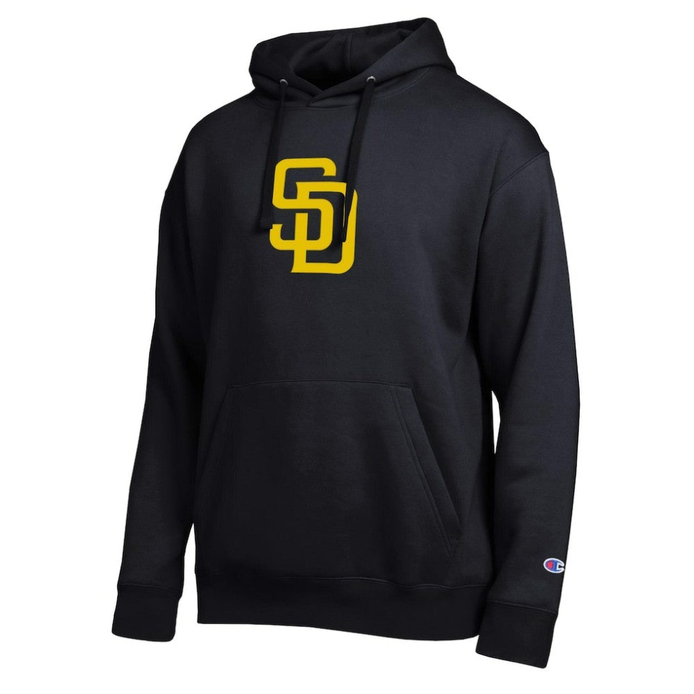 San Diego Padres Champion All Star Embroidered Logo Hoodie - Black - MLB Discount