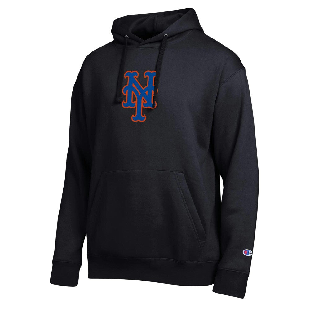 New York Mets Champion All Star Embroidered Logo Hoodie - Black - MLB Online