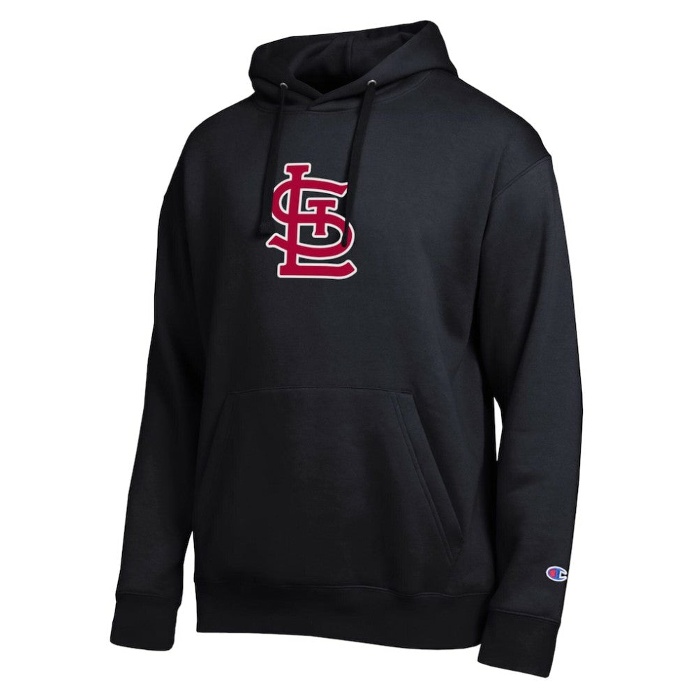 St. Louis Cardinals Champion All Star Embroidered Logo Hoodie - Black - MLB Lifestyle