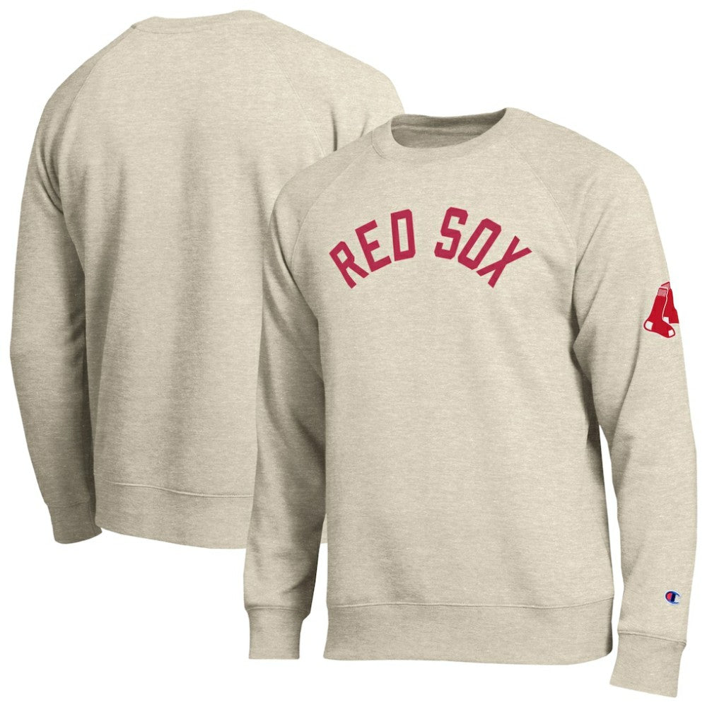 Boston Red Sox Champion All-Star Soft Felt Sweatshirt - Oatmeal - MLB Lifestyle