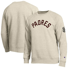 San Diego Padres Champion All-Star Soft Felt Sweatshirt - Oatmeal - MLB on Sale