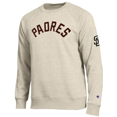 San Diego Padres Champion All-Star Soft Felt Sweatshirt - Oatmeal - MLB on Sale