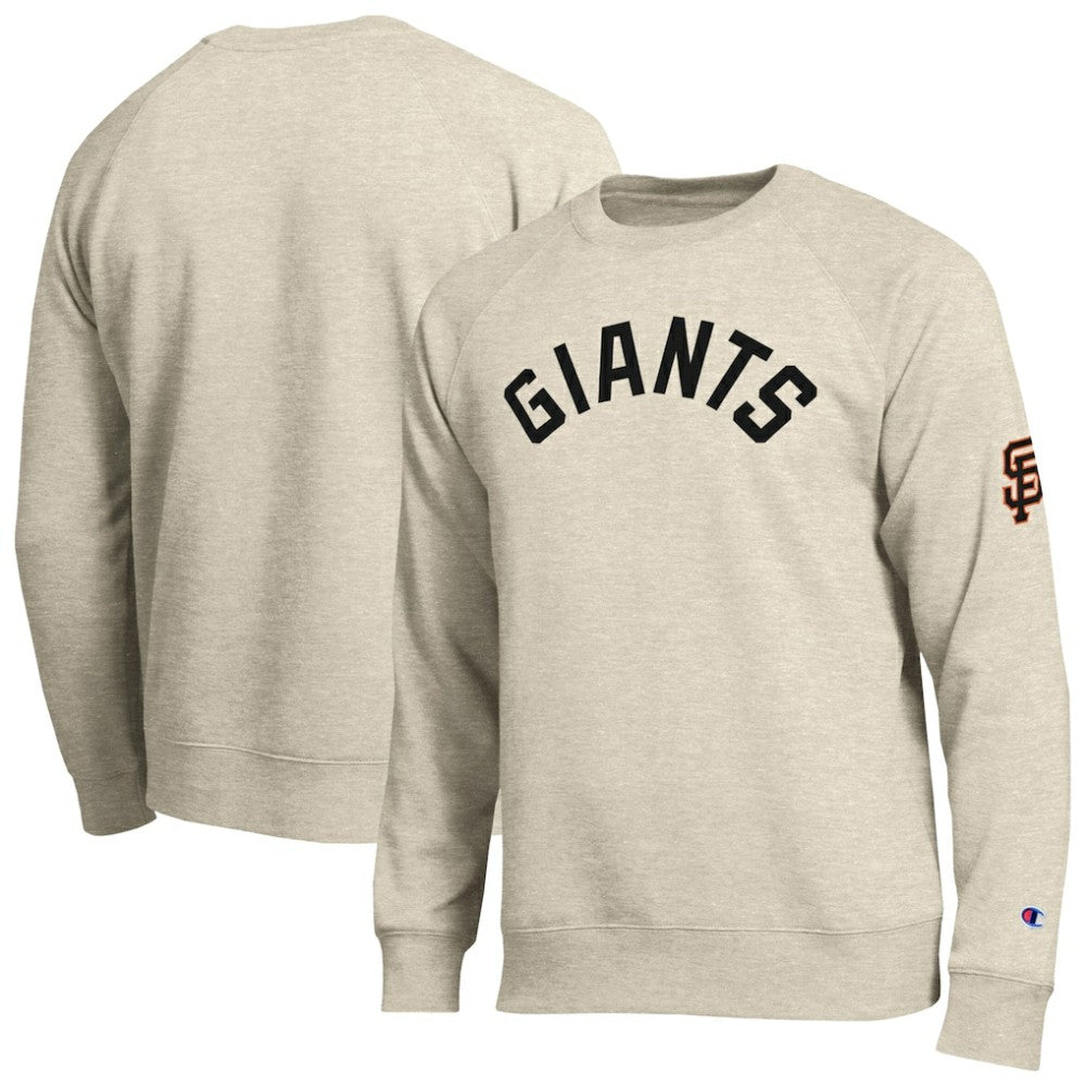 San Francisco Giants Champion All-Star Soft Felt Sweatshirt - Oatmeal - MLB Lifestyle