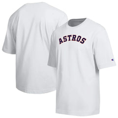 Houston Astros Champion All Star Arched Chenille Wordmark T-Shirt - White - MLB Sale