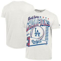 Los Angeles Dodgers Champion Winning Tradition Cooperstown Tri-Blend T-Shirt - White - MLB Online