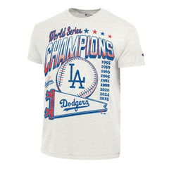 Los Angeles Dodgers Champion Winning Tradition Cooperstown Tri-Blend T-Shirt - White - MLB Online