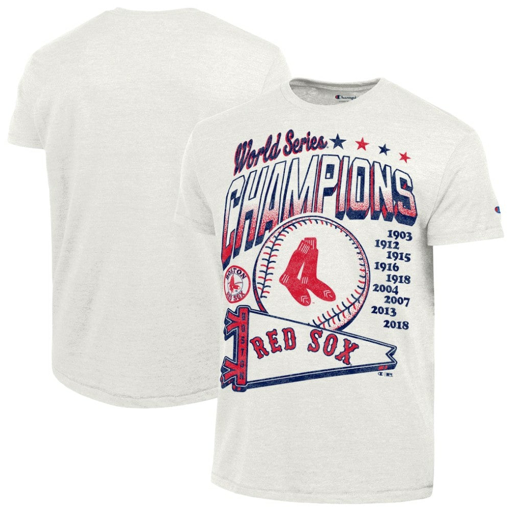 Boston Red Sox Champion Winning Tradition Cooperstown Tri-Blend T-Shirt - White - MLB Lifestyle