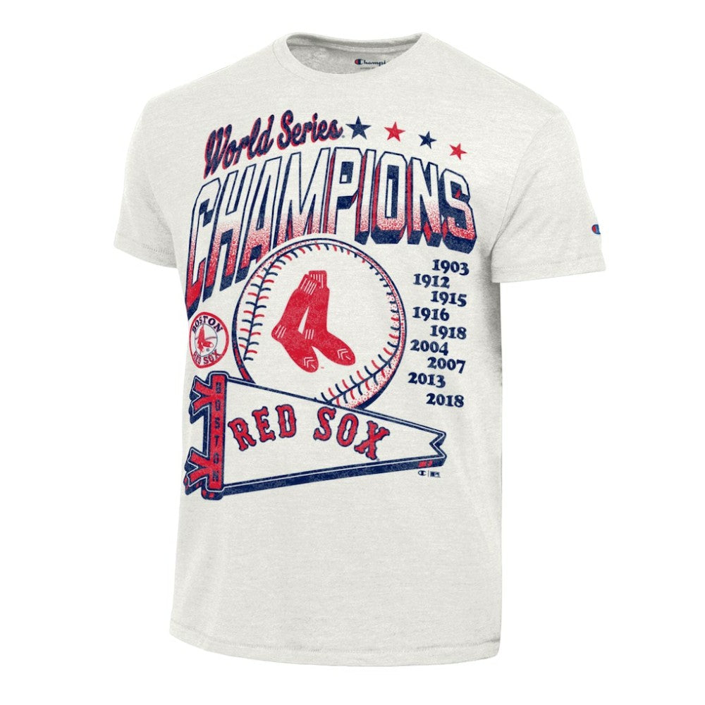 Boston Red Sox Champion Winning Tradition Cooperstown Tri-Blend T-Shirt - White - MLB Lifestyle