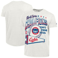 Chicago Cubs Champion Winning Tradition Cooperstown Tri-Blend T-Shirt - White - MLB Discount