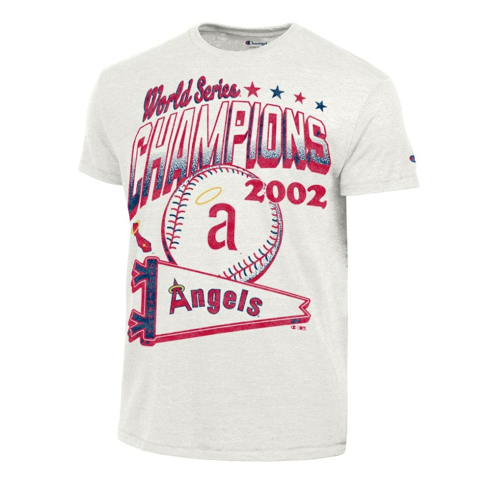 Los Angeles Angels Champion Winning Tradition Cooperstown Tri-Blend T-Shirt - White - MLB on Sale