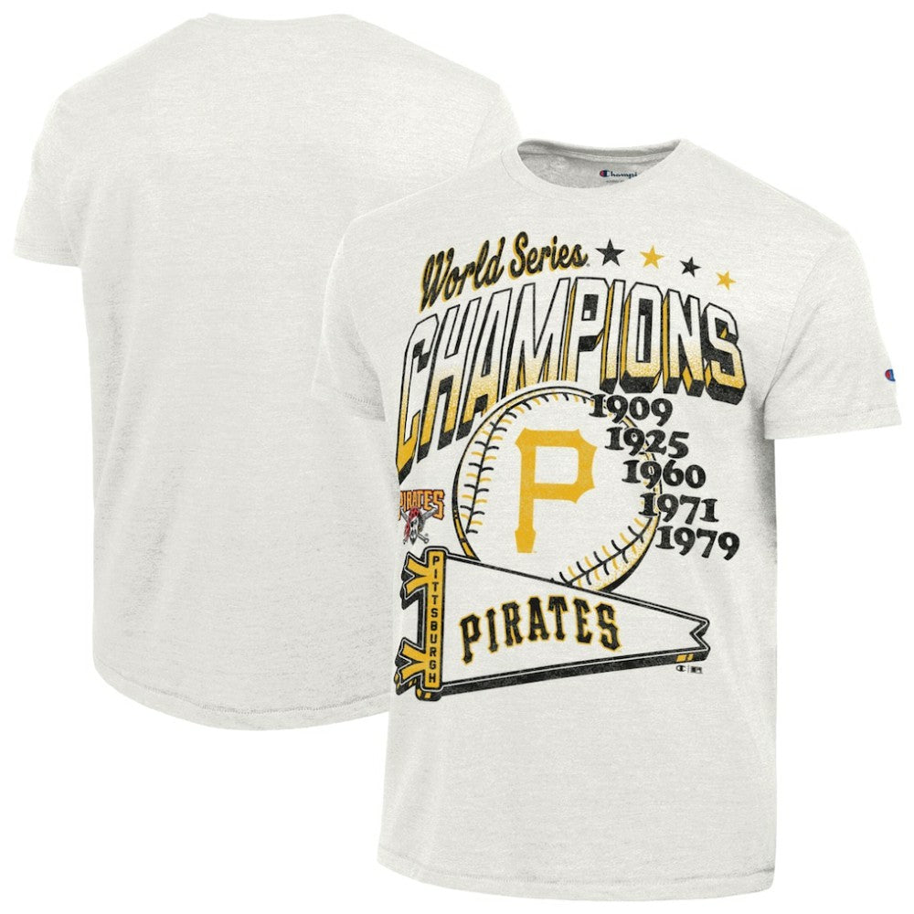 Pittsburgh Pirates Champion Winning Tradition Cooperstown Tri-Blend T-Shirt - White - MLB on Sale