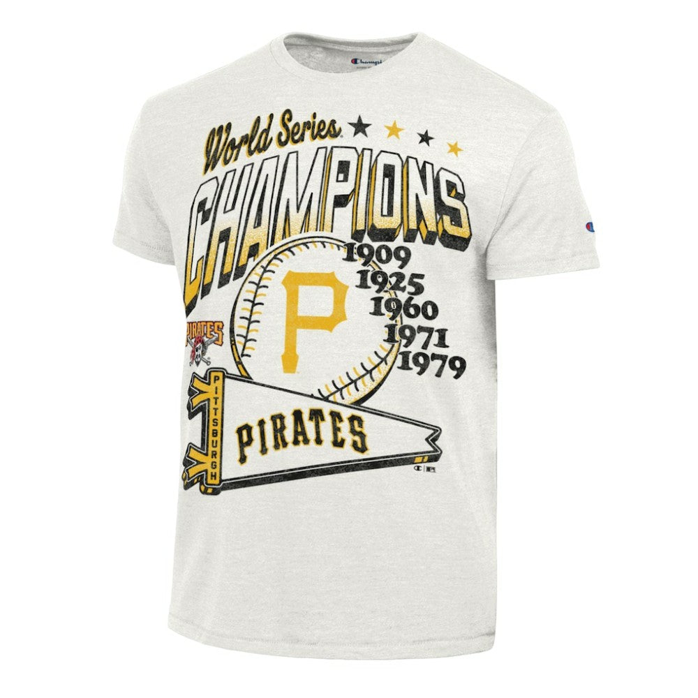 Pittsburgh Pirates Champion Winning Tradition Cooperstown Tri-Blend T-Shirt - White - MLB on Sale