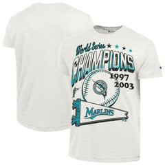 Miami Marlins Champion Winning Tradition Cooperstown Tri-Blend T-Shirt - White - MLB Sale